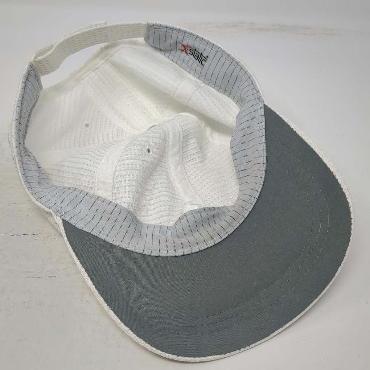 Adidas White One Size Baseball Cap Hat ClimaCool Mesh Performance 3-Stripes