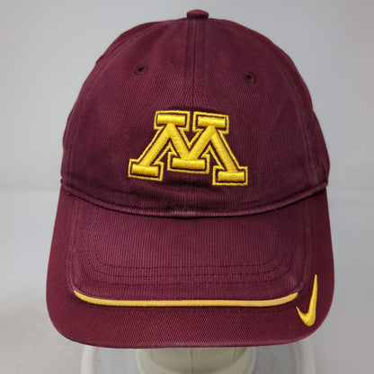 Nike Minnesota Golden Gophers NCAA Red One Size Strapback Hat Adjustable Logo