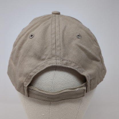 Hacker Strapback Hat Tan One Size Adjustable Embroidered 6 Panel KC Caps