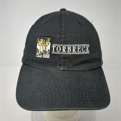 Torbreck Slideback Hat Black One Size Adjustable Embroidered 6 Panel