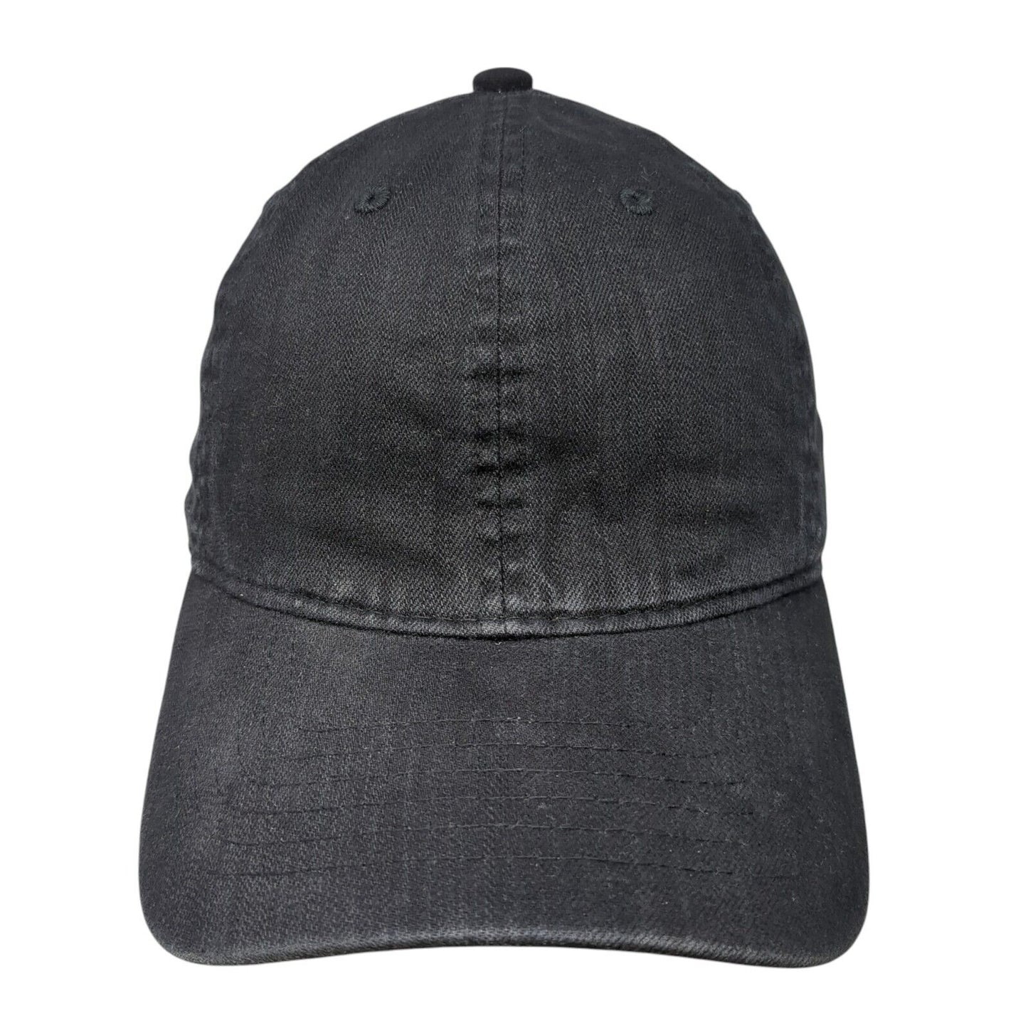 Unbranded Slideback Hat Black One Size Adjustable Blank Vent Holes