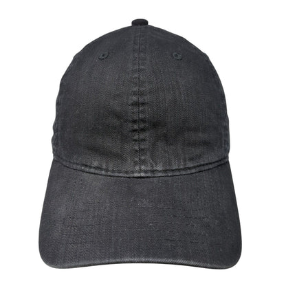 Unbranded Slideback Hat Black One Size Adjustable Blank Vent Holes