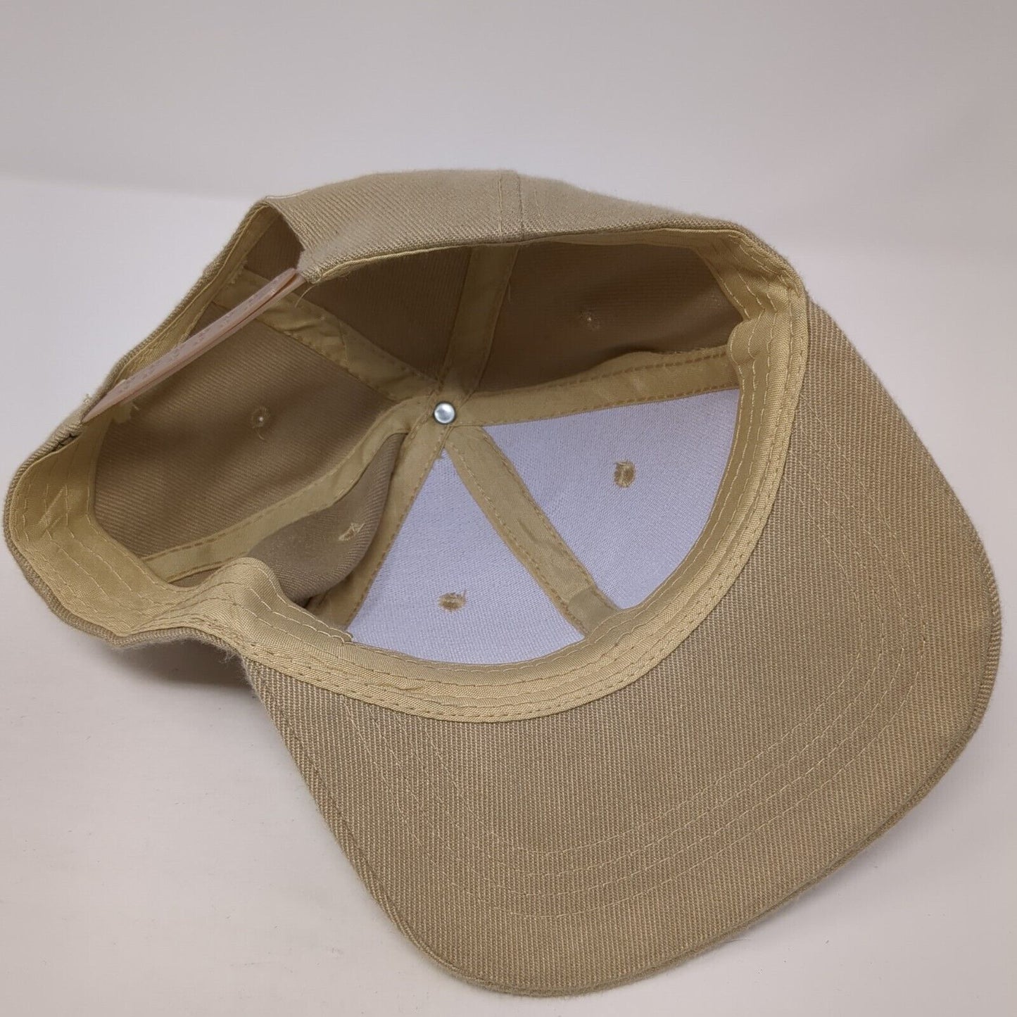 Scorpions Snapback Hat Tan One Size Adjustable Vented Holes 6 Panel