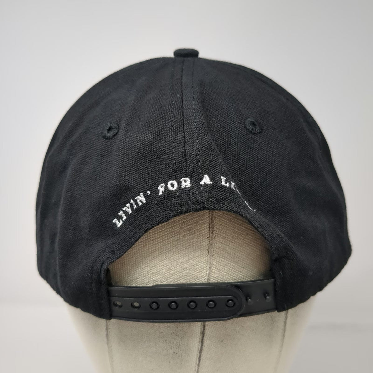 Too Turnt 5 Panel Black One Size Hat Rope Snapback Goose Logo Livin Block Text