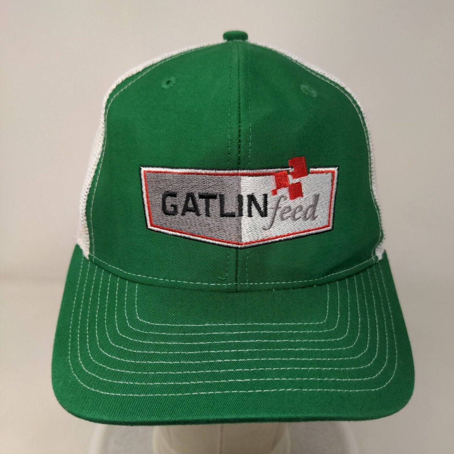 Gatlin Feed Snapback Mesh Back Trucker Hat Green One Size Richardson