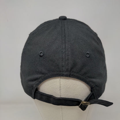 CSC Slideback Hat Black One Size Adjustable Embroidered Vented Holes 6 Panel