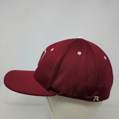 Richardson Men's Fitted Hat Red S-M Embroidered Big M Logo PATS 40