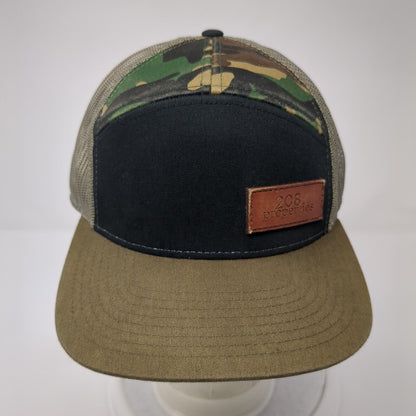 208 Properties Patch Snapback Trucker Hat Multi One Size Mesh Back