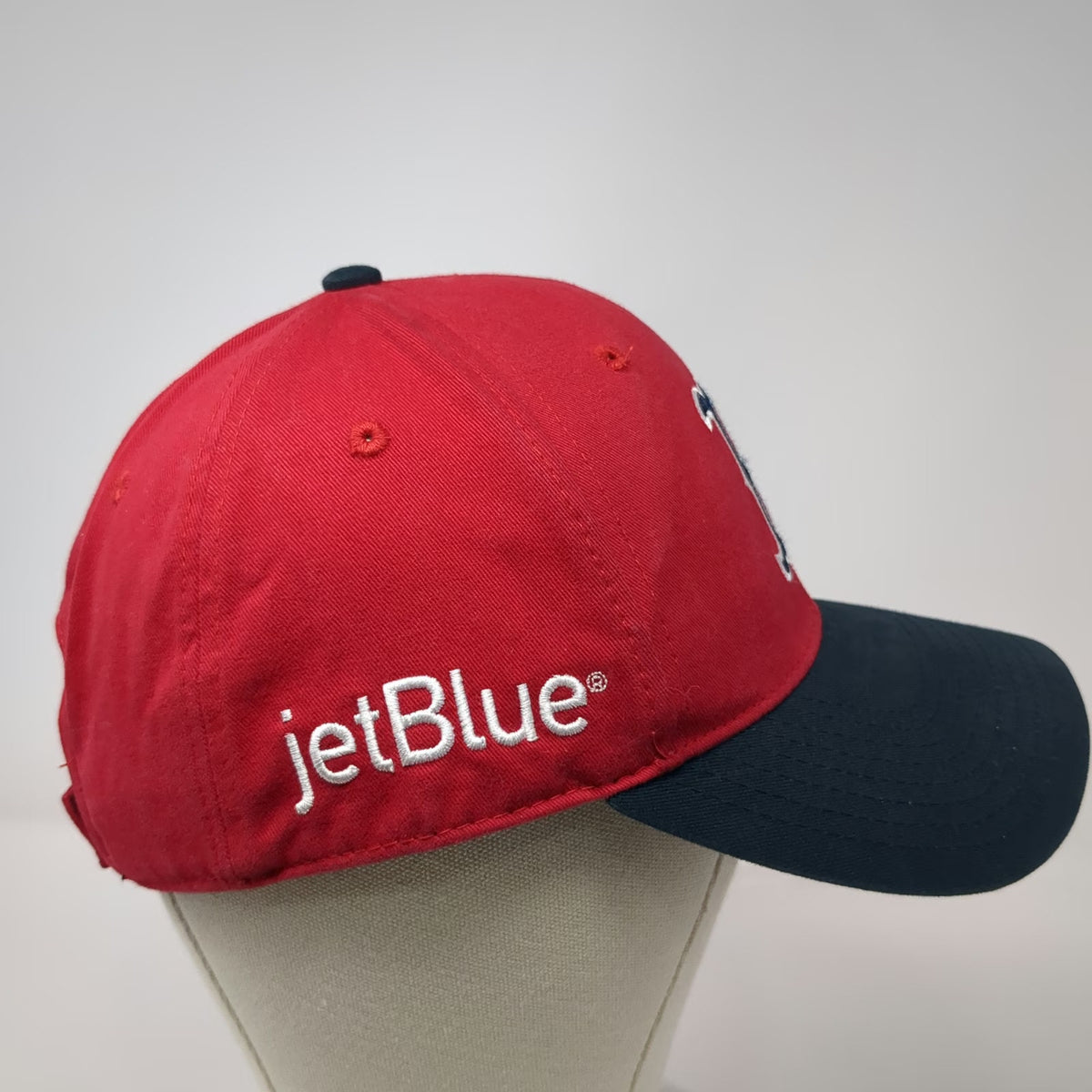 Boston Red Sox MLB '47 Baseball Cap Red Blue One Size jetBlue Logo Strapback Hat