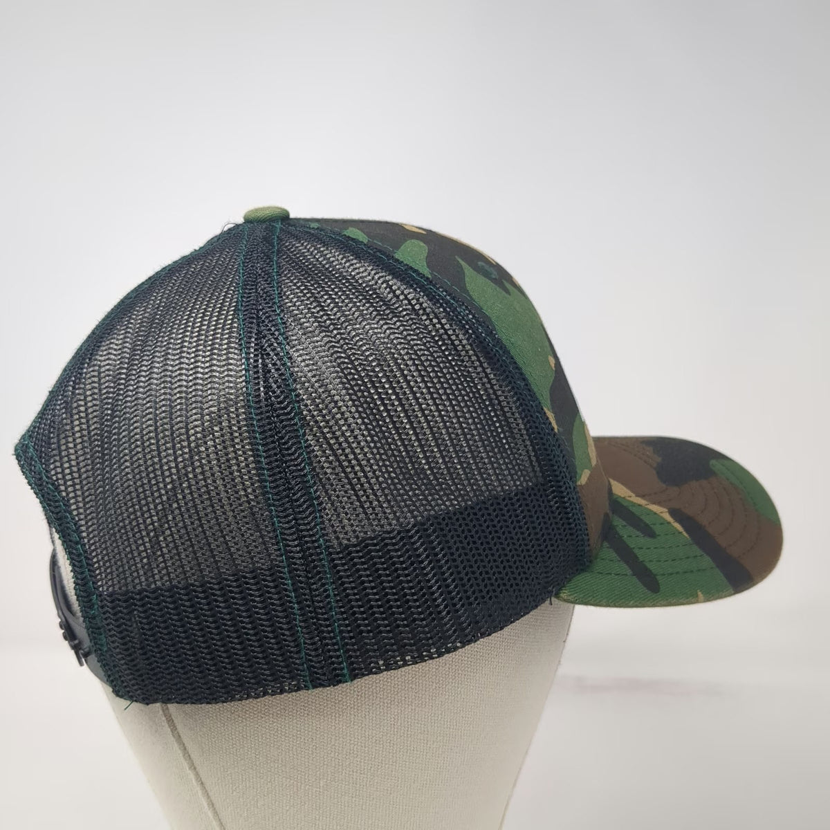 Richardson Trucker Hat Green Camo USA Flag One Size Arrow Logistics Snapback