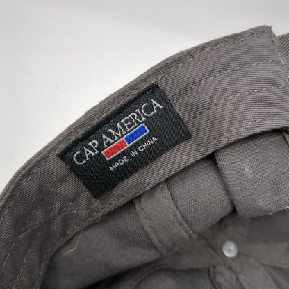 STE Chapelle Slideback Hat Gray One Size Adjustable Embroidered Cap America