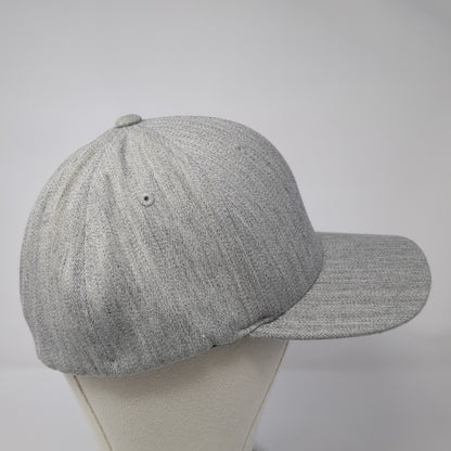Skyview Fitted Hat Gray XL Embroidered Vent Holes Flexfit Yupoong