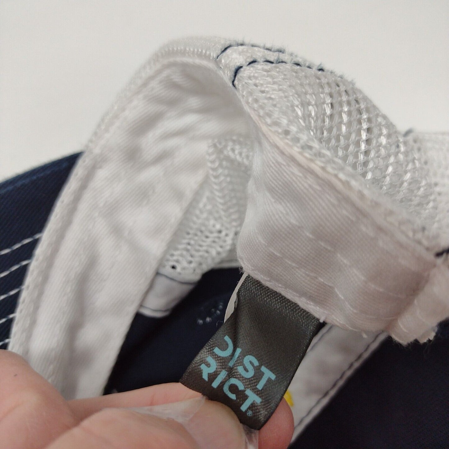 2021 Run Through It Race To Robie Creek Trucker Hat Blue OSFA Mesh Back District