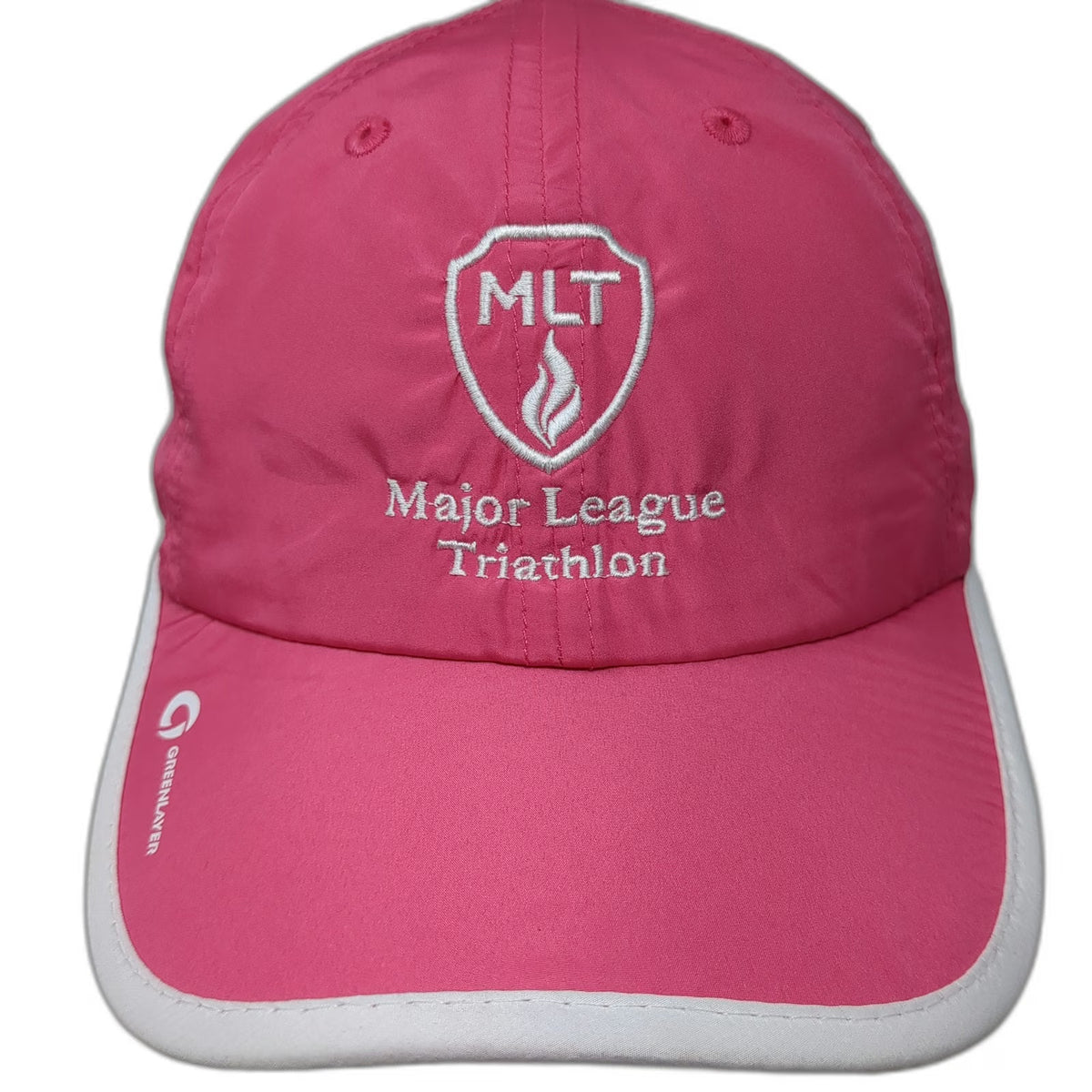 Greenlayer Baseball Cap Pink One Size Major League Triathlon MLT Performance Hat