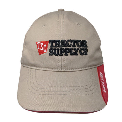 Tractor Supply Co. Since 1938 Slideback Hat Tan OS Adjustable 6 Panel Cotton