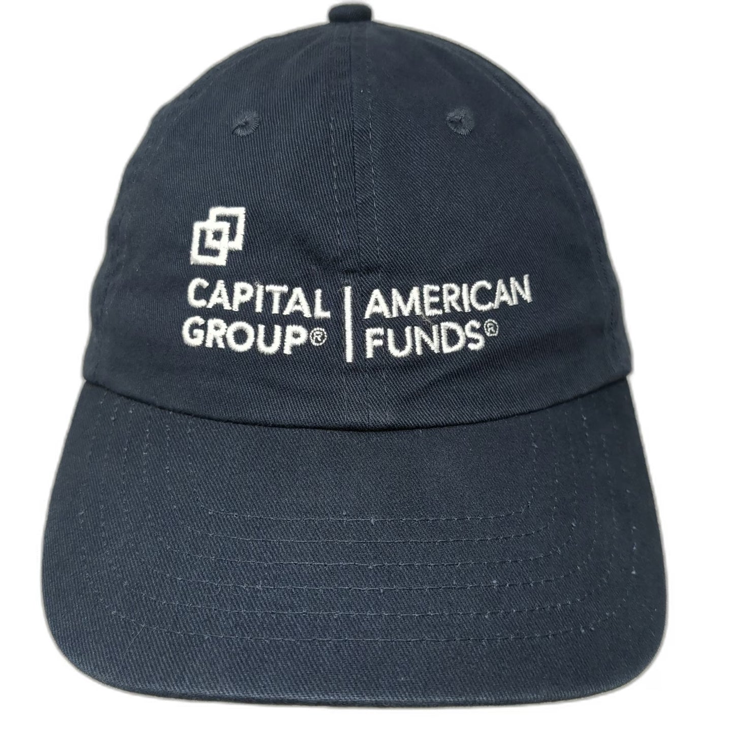 Big X Capital Group American Funds Blue One Size Baseball Cap Hat Slideback Logo