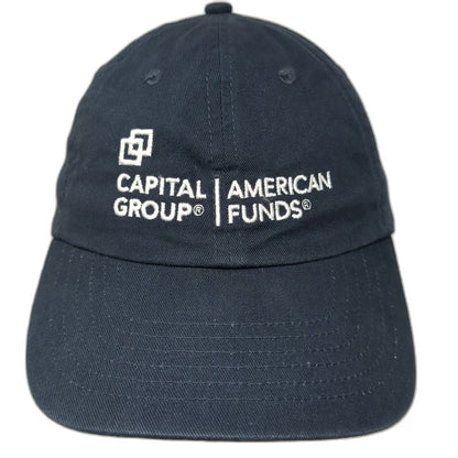 Big X Capital Group American Funds Blue One Size Baseball Cap Hat Slideback Logo