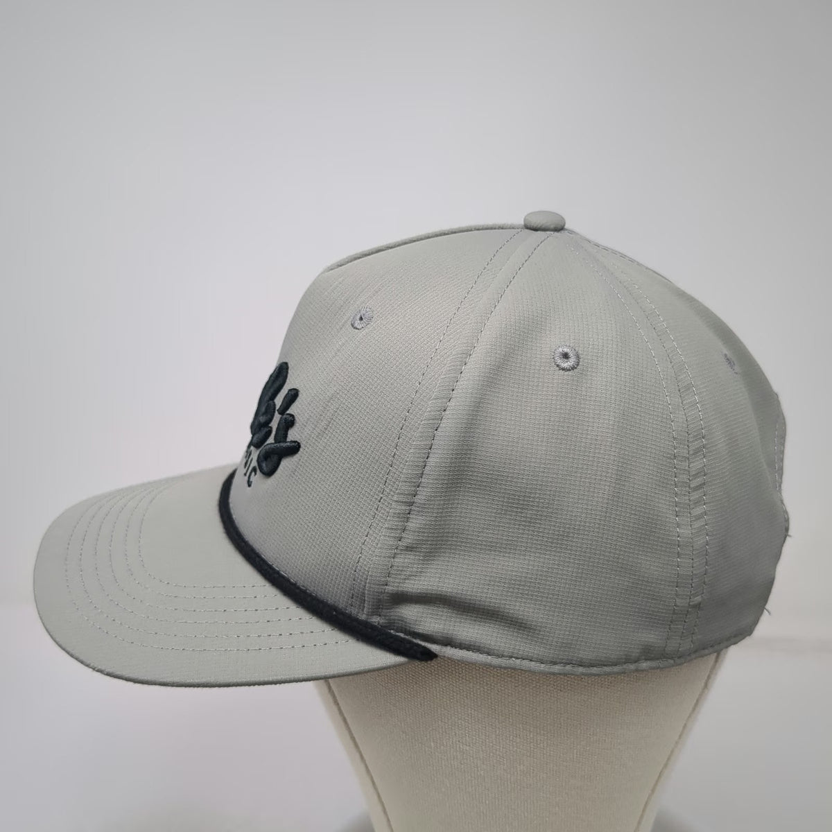 Cap America 5 Panel Hat Gray One Size Jack's Classic Rope Snapback Polyester