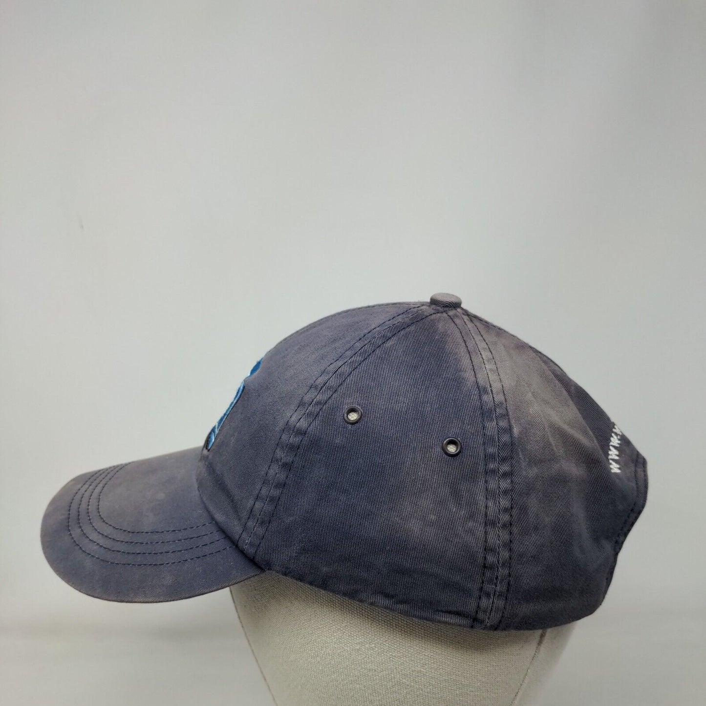 VIF Slideback Hat Blue One Size Adjustable Embroidered Anvil 6 Panel