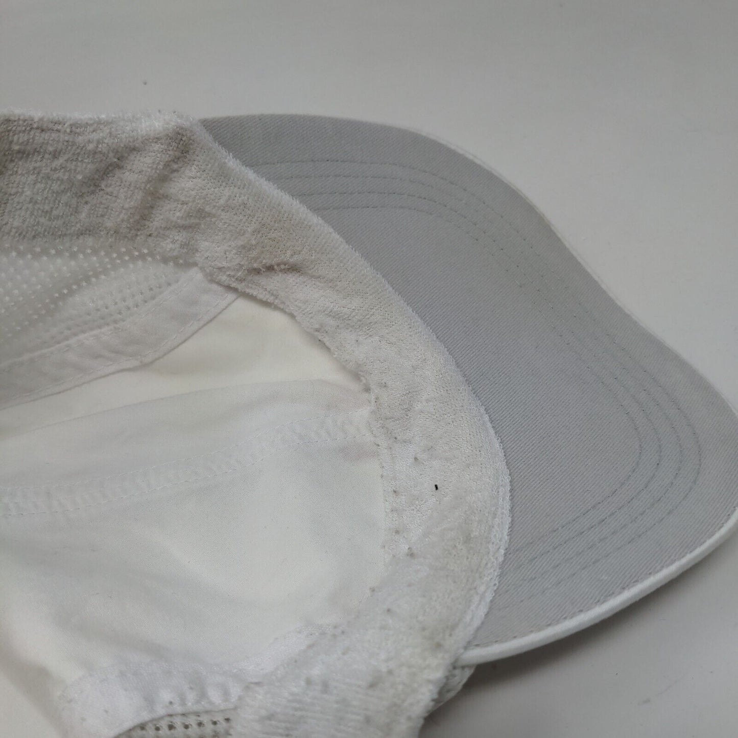 Wilson Strapback Hat White OSFA Embroidered Logo Mesh Trim Adjustable
