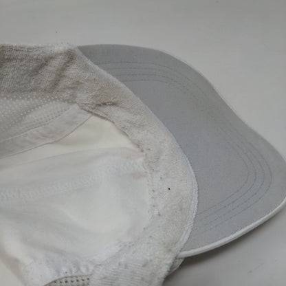 Wilson Strapback Hat White OSFA Embroidered Logo Mesh Trim Adjustable