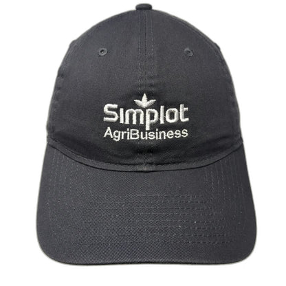 New Era Baseball Cap Gray One Size Simplot AgriBusiness Smoky Canyon Mine Hat