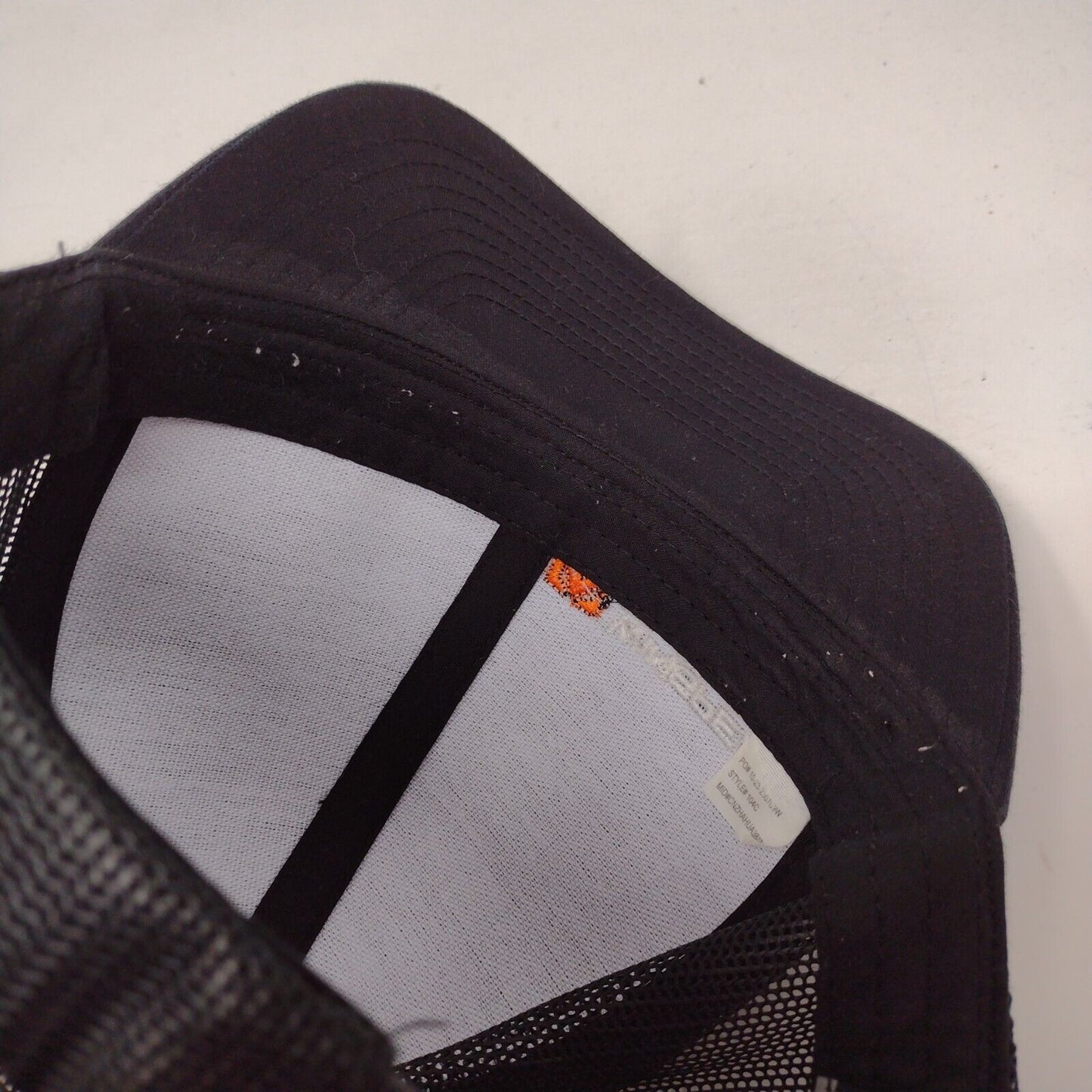 Winspear Construction Snapback Trucker Hat Black OSFA Mesh Back Solid