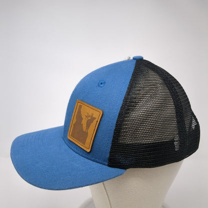 Idaho Snapback Trucker Hat Blue OS Adjustable Mesh Back Arcadian Outfitters
