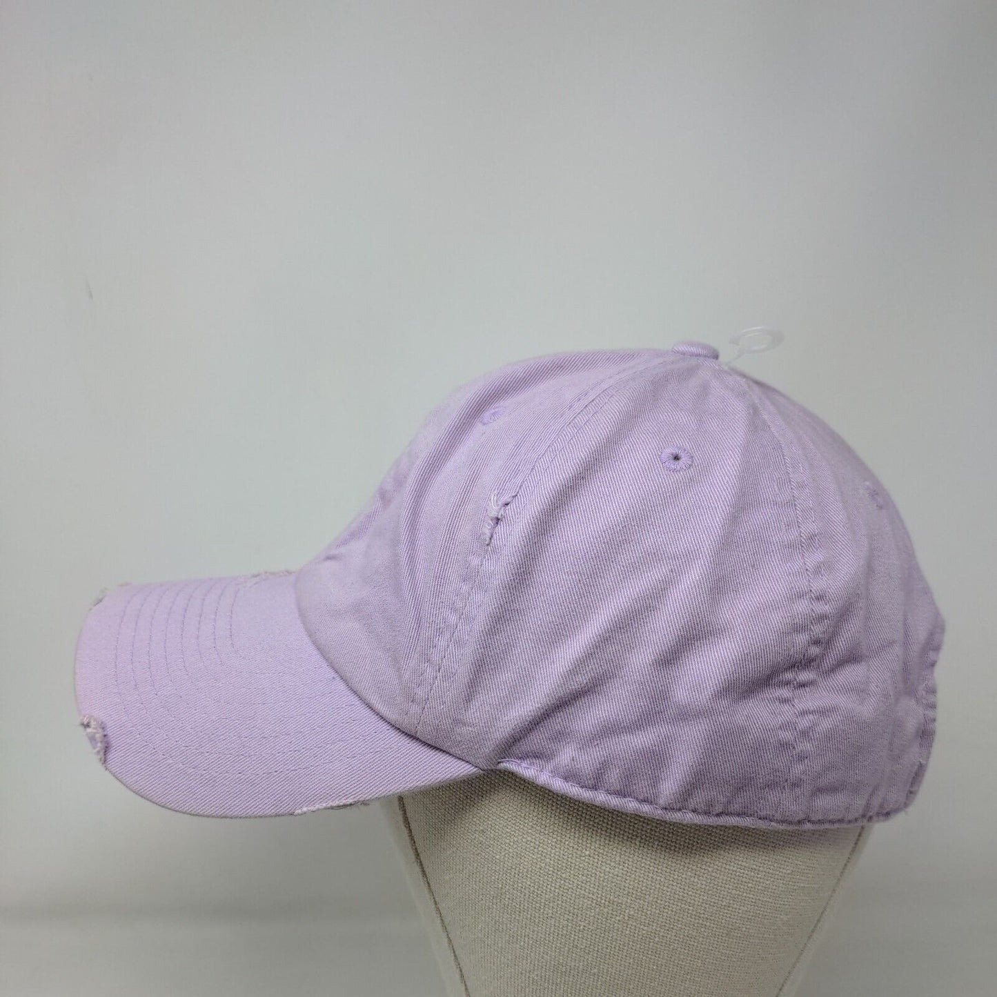 KB ETHOS Vintage Slideback Hat Purple One Size 6 Panel Distressed Blank