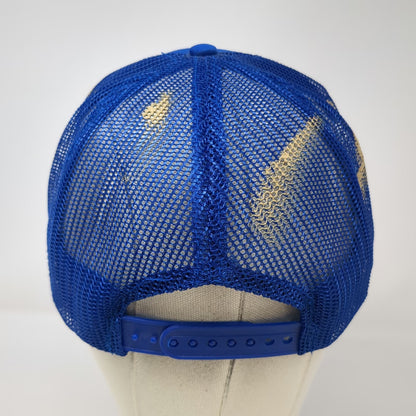 SWR Blue Vintage Trucker Hat Damn Seagulls Novelty Bird Poop Mesh Snapback
