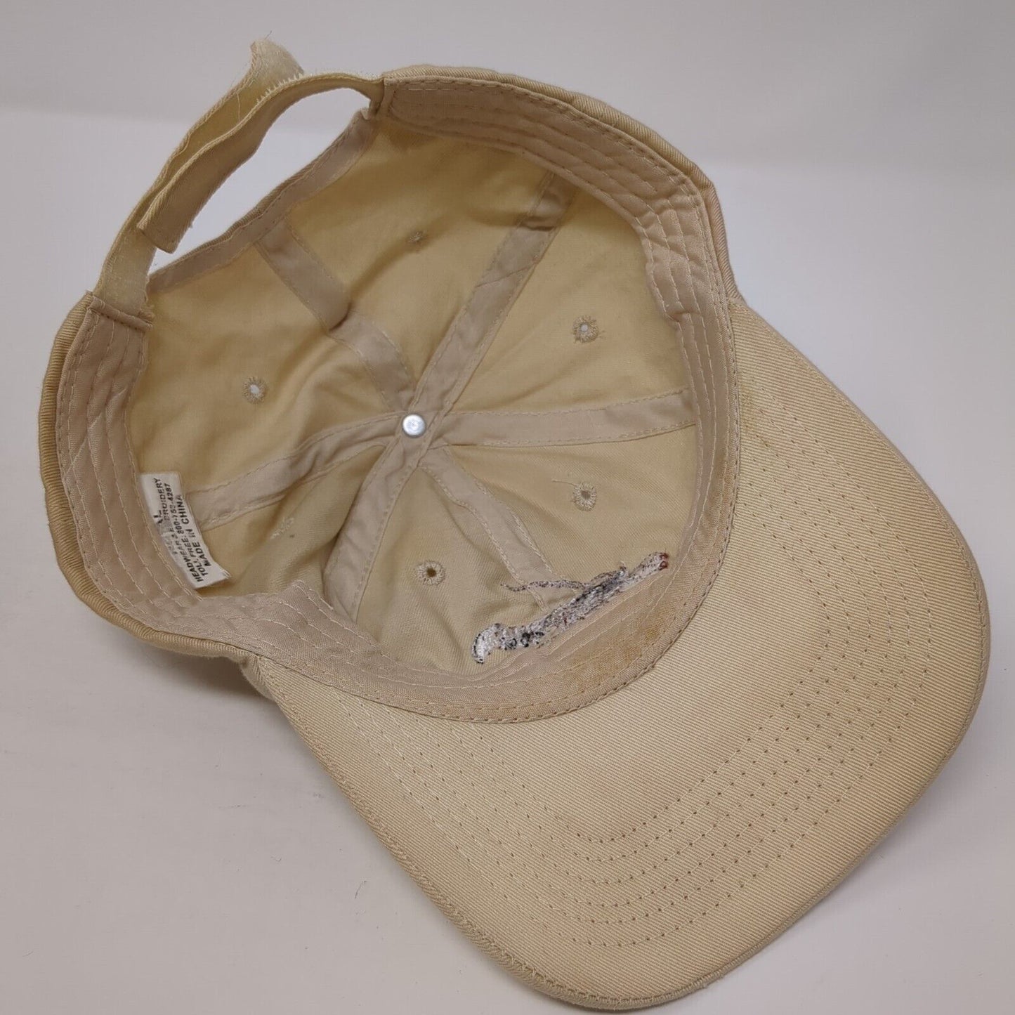 Florida Keys Strapback Hat Tan One Size Adjustable Embroidered 6 Panel
