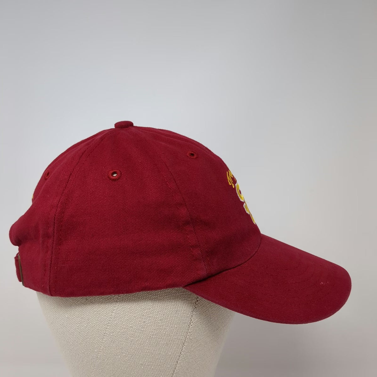 Team Trojan USC Trojans NCAA Red Youth Hat Slideback Cotton Embroidered Logo SC