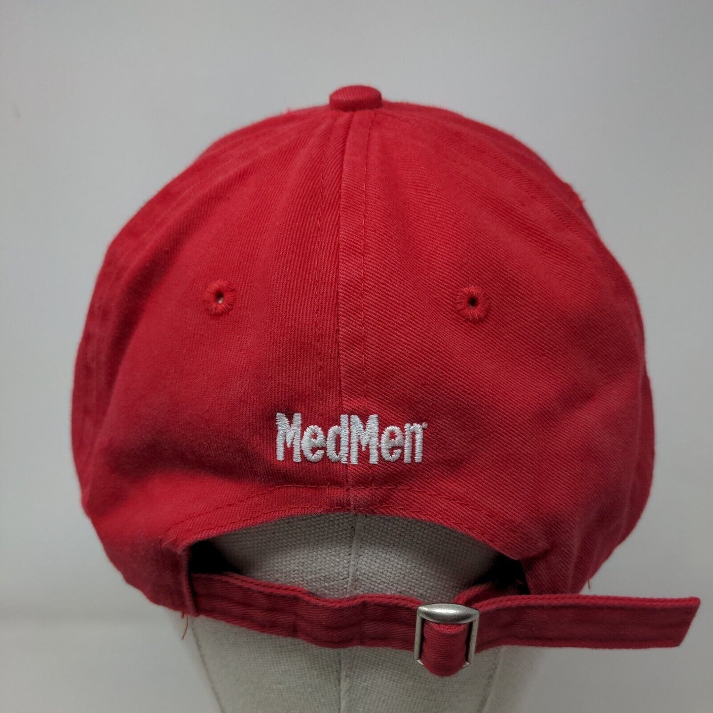 Geo Leaf MedMen Slideback Hat Red One Size Embroidered Apollo