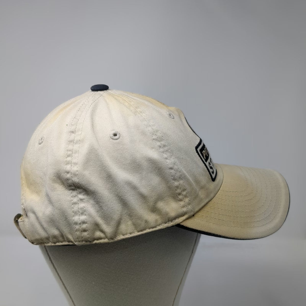 NFL Pittsburgh Steelers Cap Beige One Size Slideback Logo Cotton Patch Hat