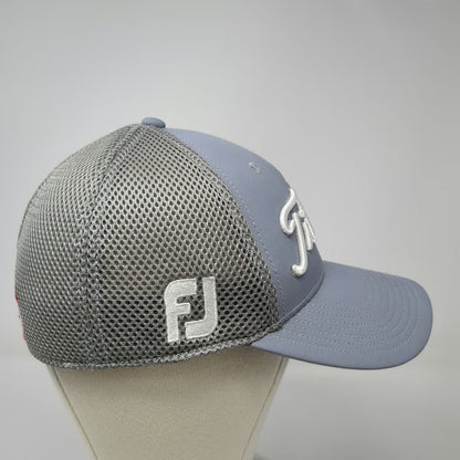 Titleist Baseball Cap Gray M Mesh Performance Golf Hat Pro V1 FootJoy FJ Logo