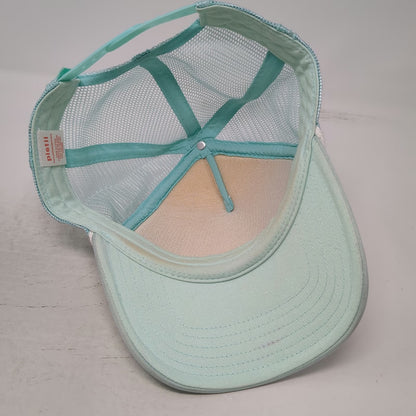 Pistil Trucker Hat Blue White One Size Crossed Arrows Mesh Rope Snapback