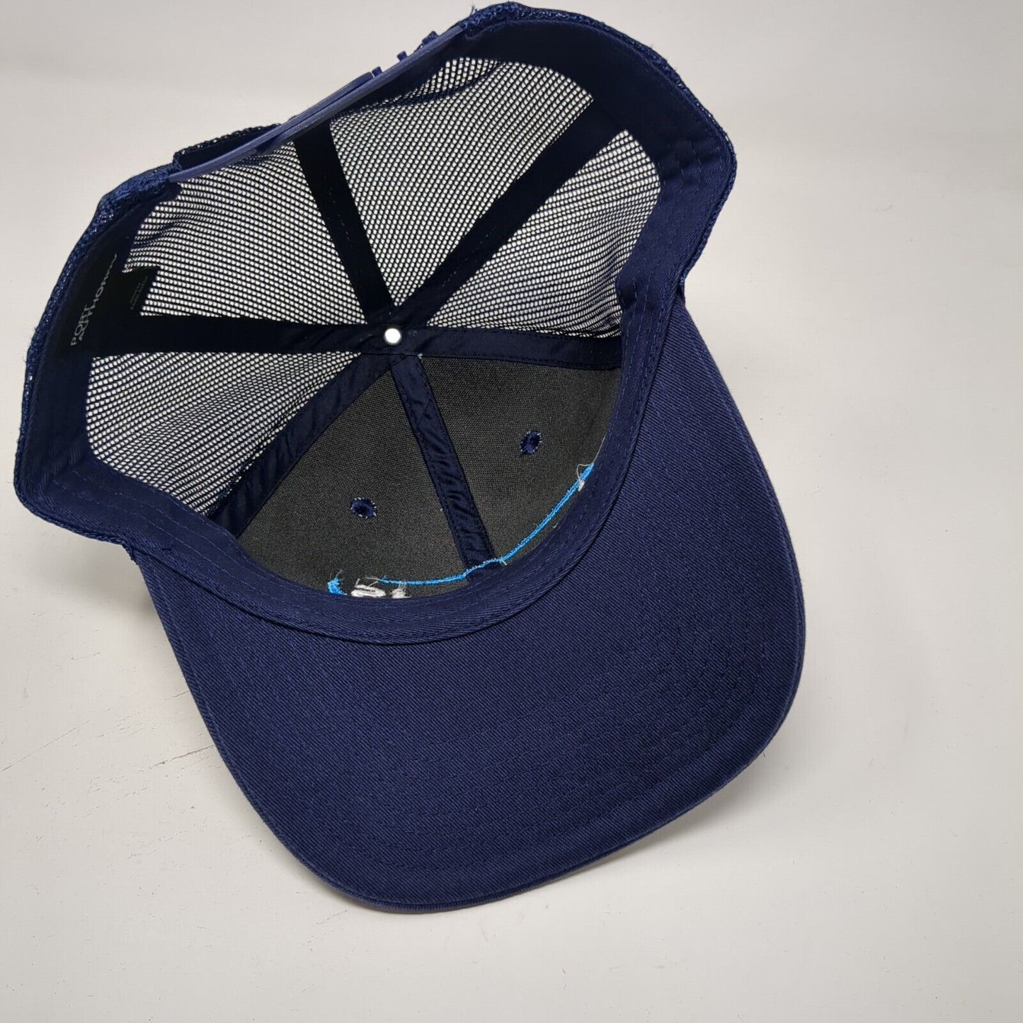Lactalis Snapback Mesh Back Trucker Hat Blue One Size Port Authority