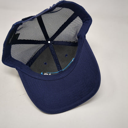 Lactalis Snapback Mesh Back Trucker Hat Blue One Size Port Authority