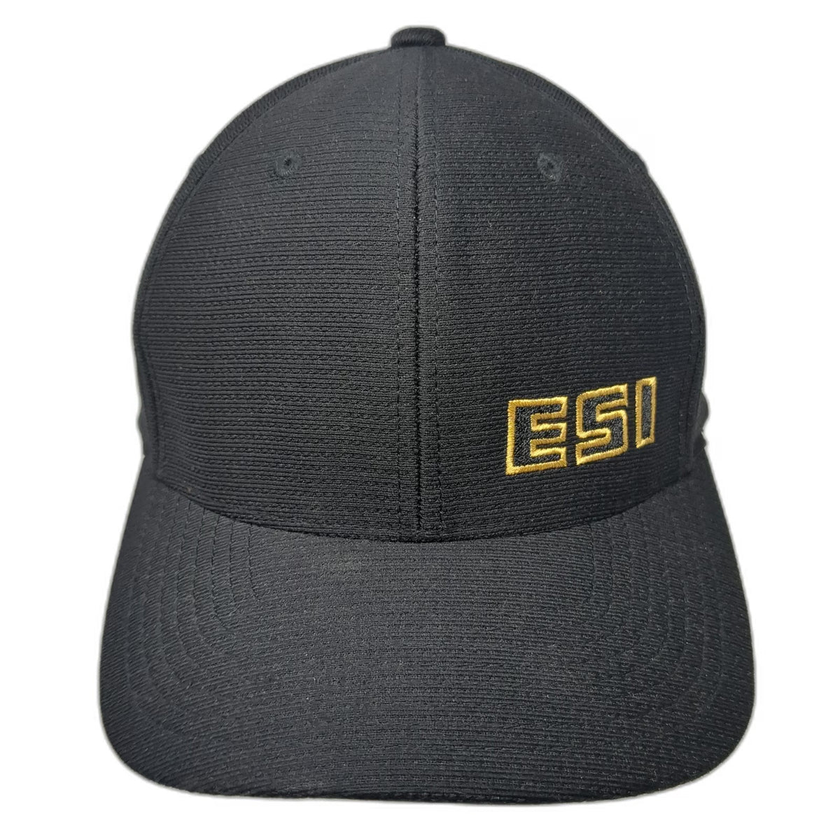 TravisMathew Baseball Cap Black XL Hat ESI Embroidered Performance Flexfit