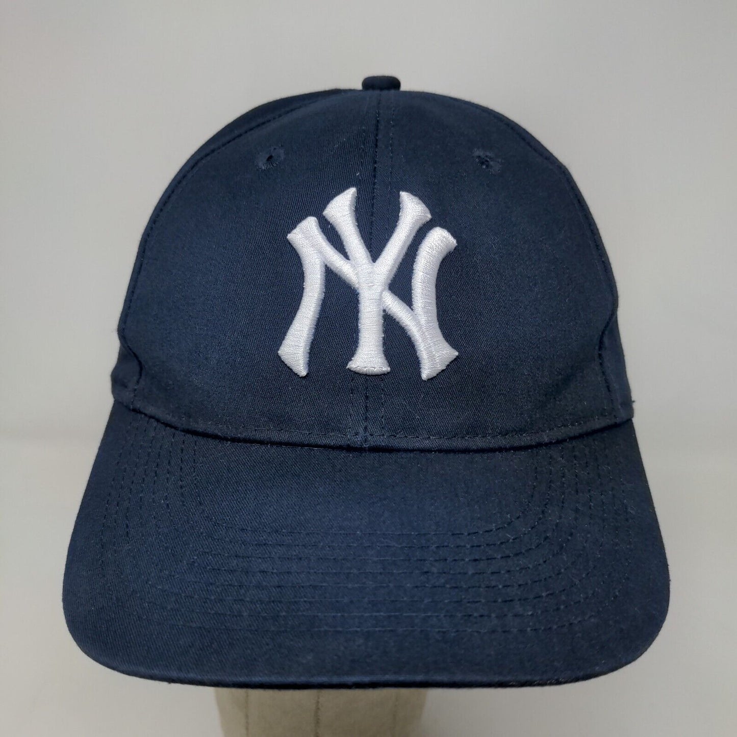 OC Sports Men's Strapback Hat Blue OSFM Embroidered New York Yankees Logo