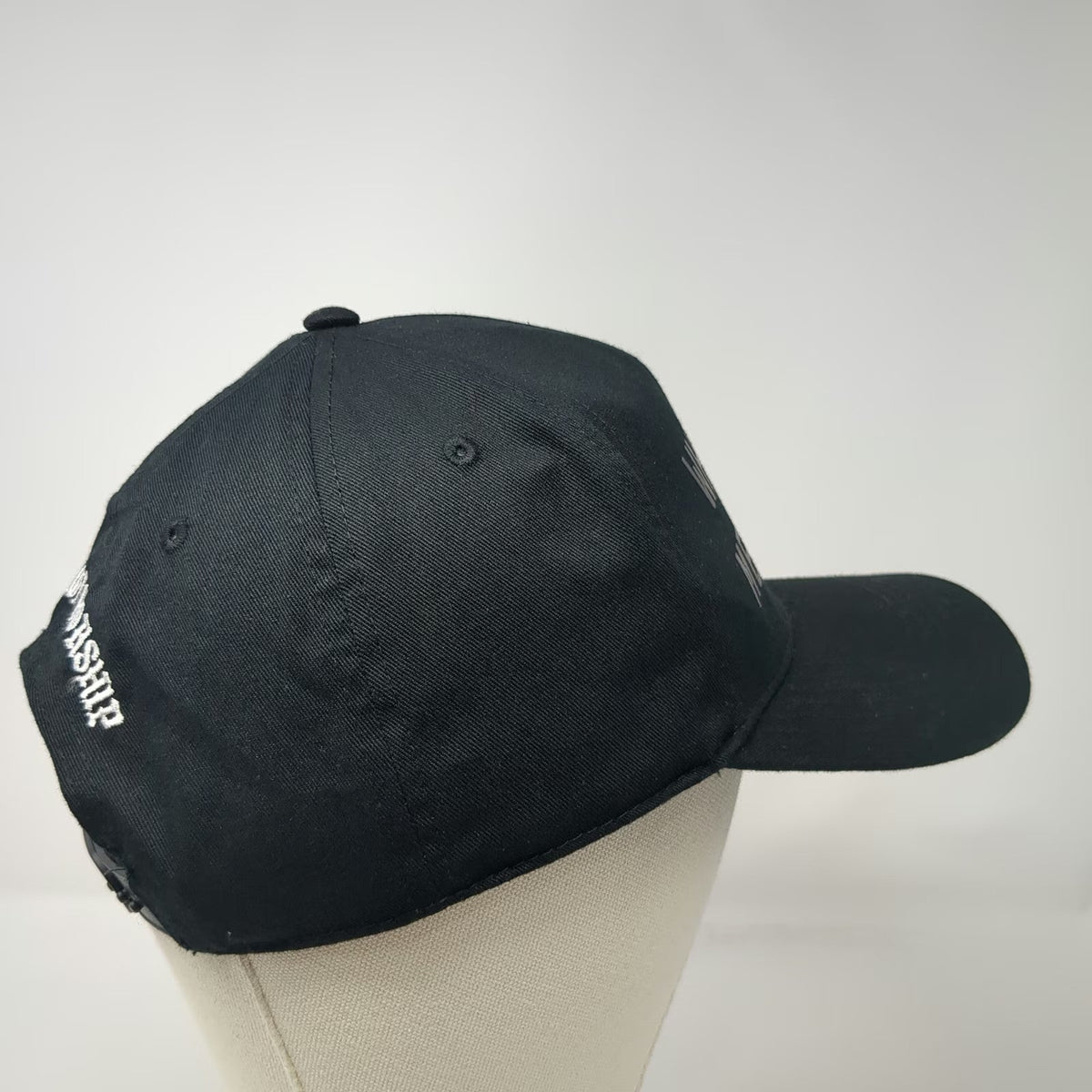 Otto 5 Panel Black Hat One Size Elevation Worship When Wind Meets Fire Snapback