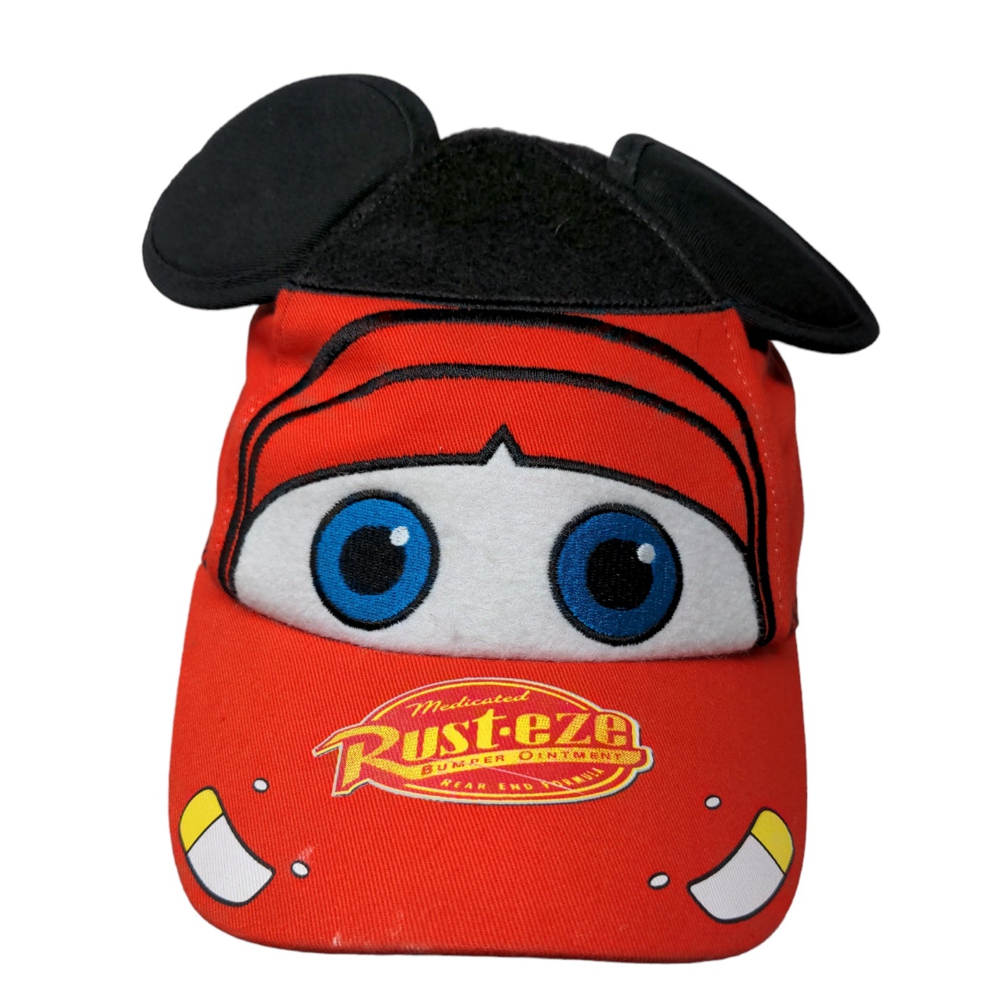 Disney Parks Walt Disney World Boy's Strapback Hat Red 54-58CM Cars Mickey Ears