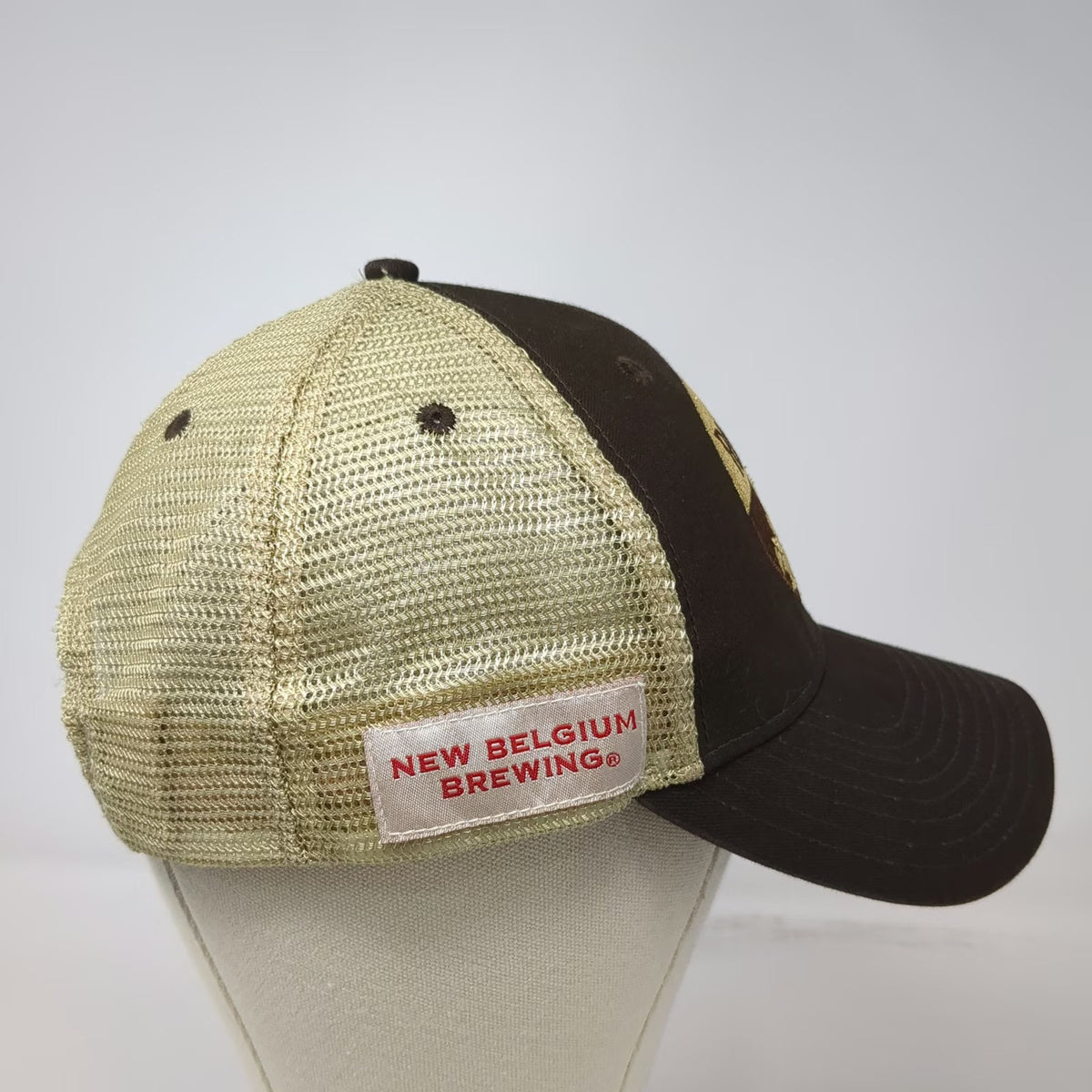New Belgium Brewing Rampant Imperial IPA Trucker Hat Brown One Size Beer Cap