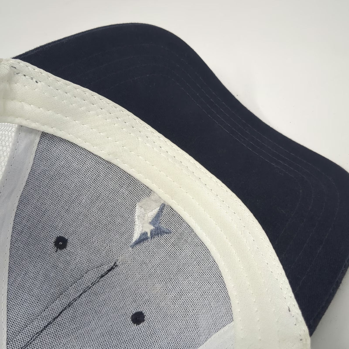 Cap America Trucker Hat Blue White One Size TrueNorth Steel Snapback Mesh Back