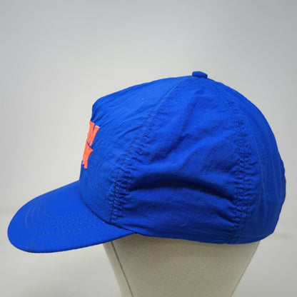 5 Panel Blue Hat Team Lenox Nylon Snapback Made USA Embroidered Cap Vintage