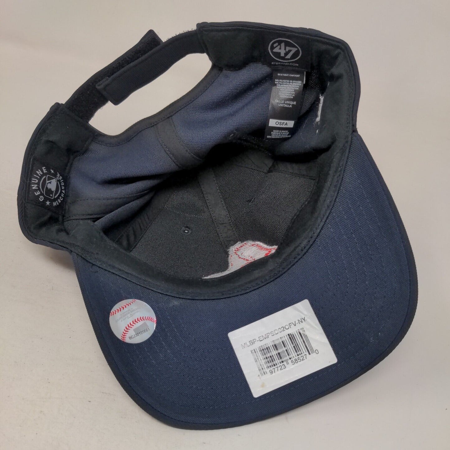 Boston Red Sox Strapback Hat Blue OSFA Embroidered Logo '47 Brand MLB