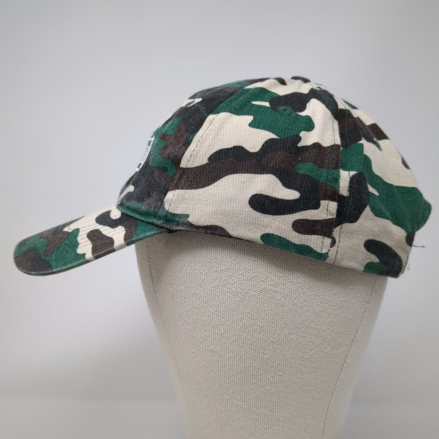 3 Cime Peruzzo Baseball Cap Green Camo One Size Strapback Cotton Bike Logo Hat