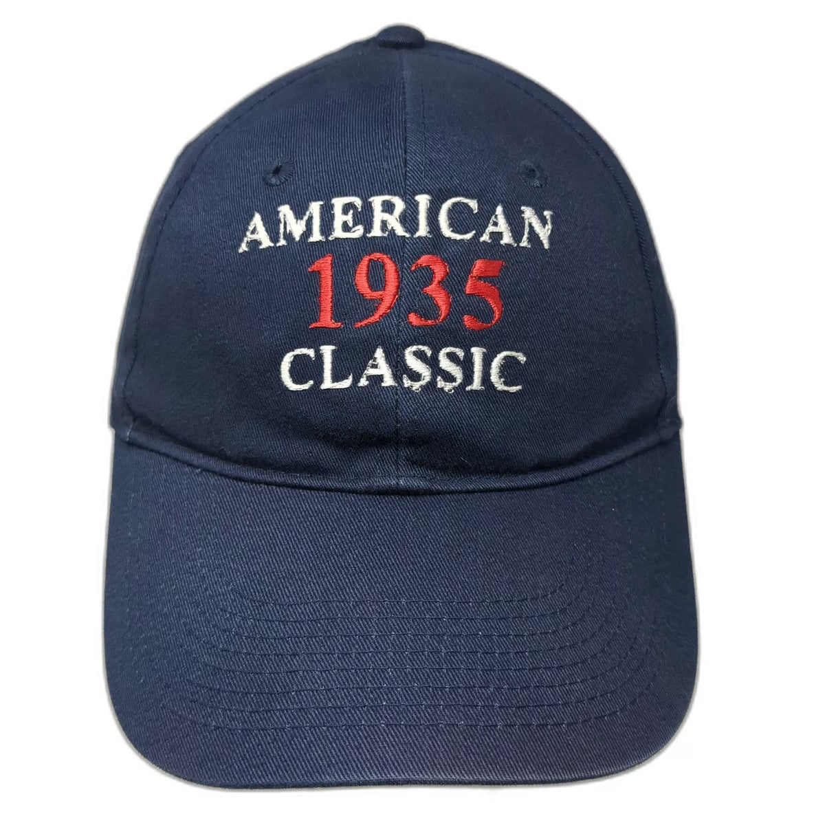 Otto Baseball Cap Blue One Size American 1935 Classic Embroidered Strapback Hat
