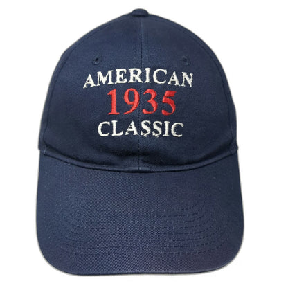 Otto Baseball Cap Blue One Size American 1935 Classic Embroidered Strapback Hat