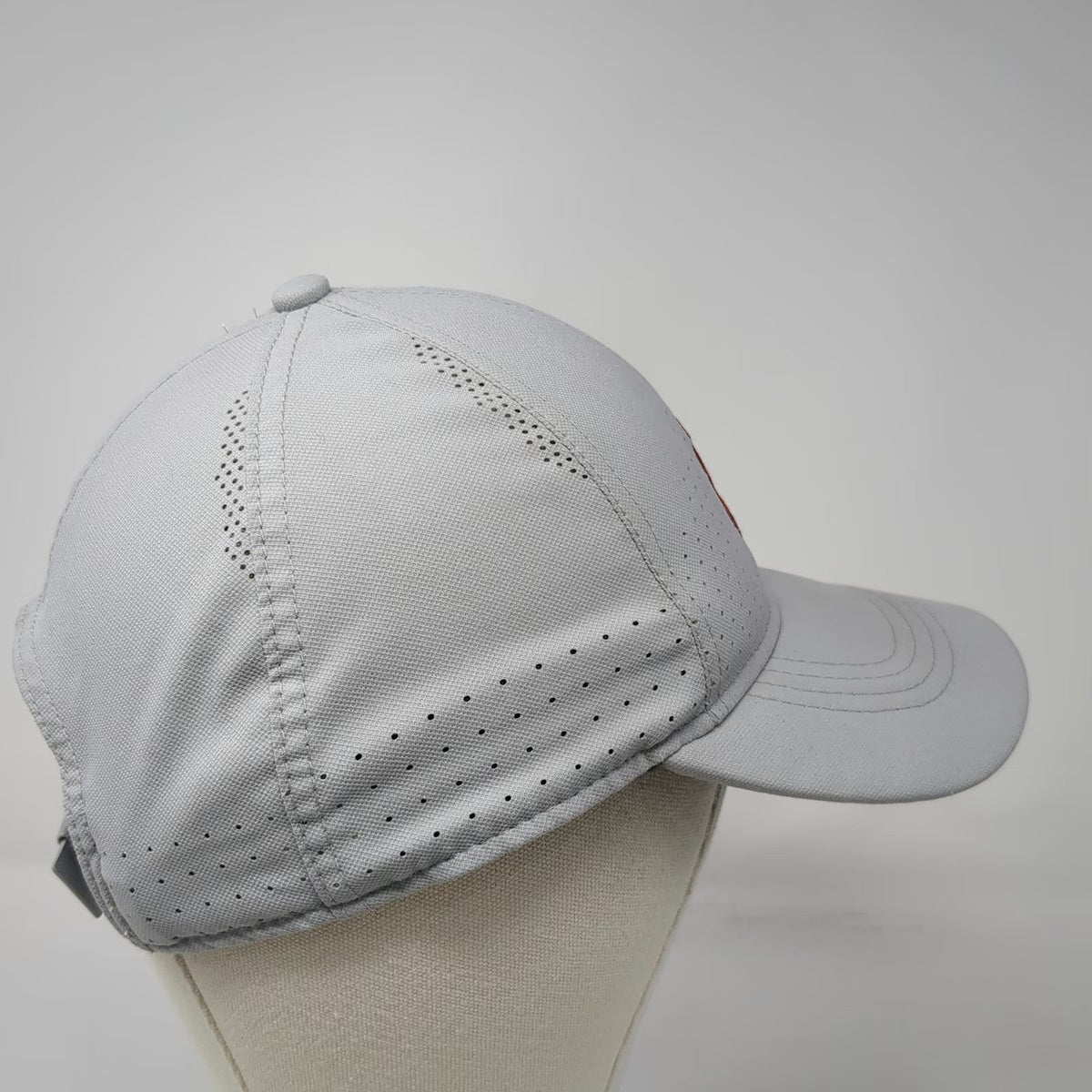 Washington State Cougars NCAA Nike Gray OSFM Hat Dri-FIT Strapback Ventilated